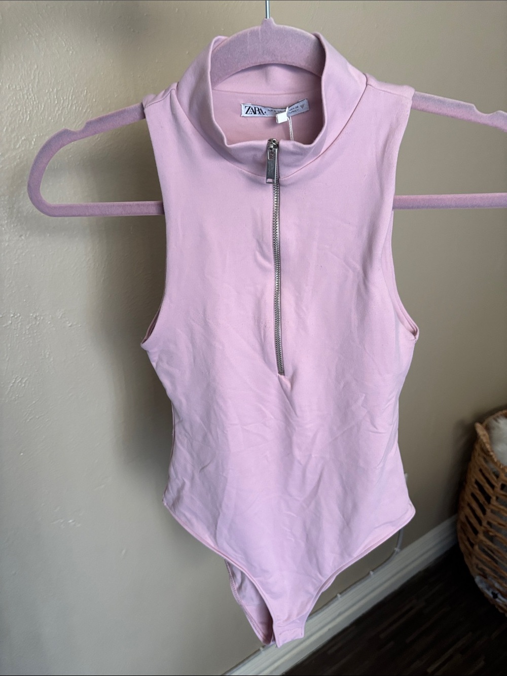 Zara (DUO) Halter orchid bodysuit & Society+Stitch Halter Lotus bodysuit Size S